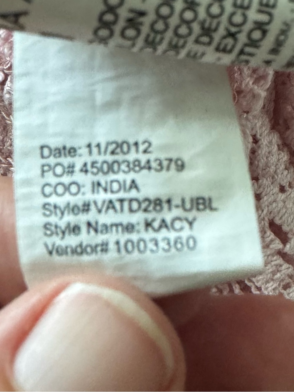 Nine West Vintage America Collection Light Pink Blouse Medium Lace Top - Picture 4 of 9